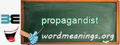 WordMeaning blackboard for propagandist